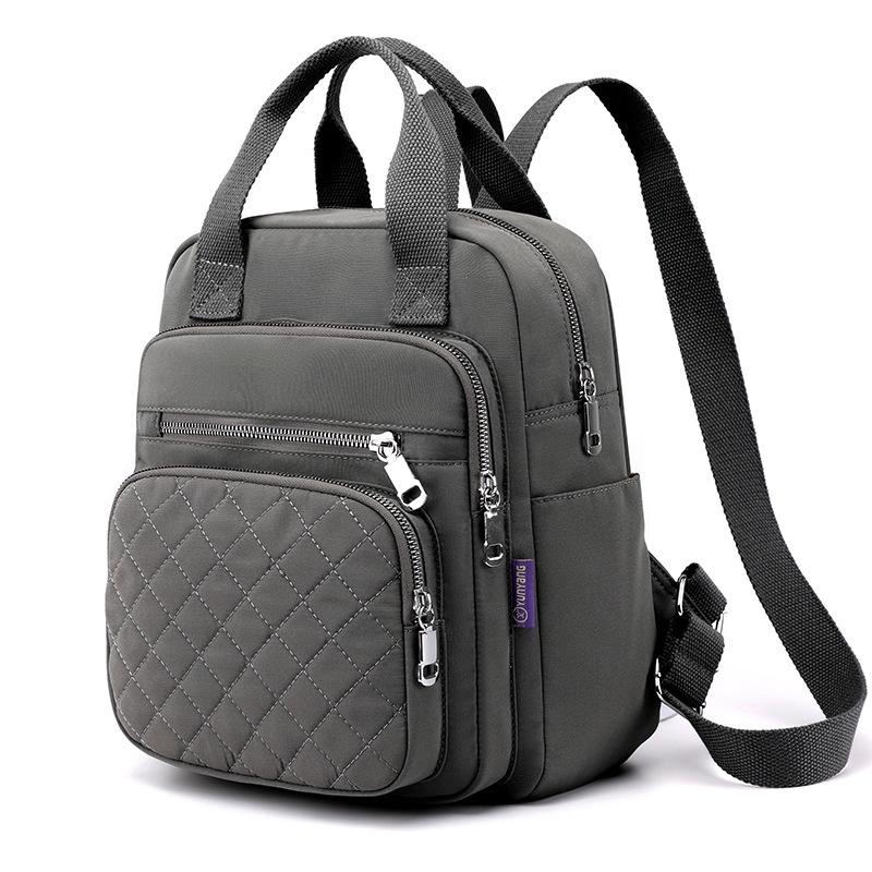 2025 Nylon Quilted Backpack for Women - Double Shoulder & Handheld Design