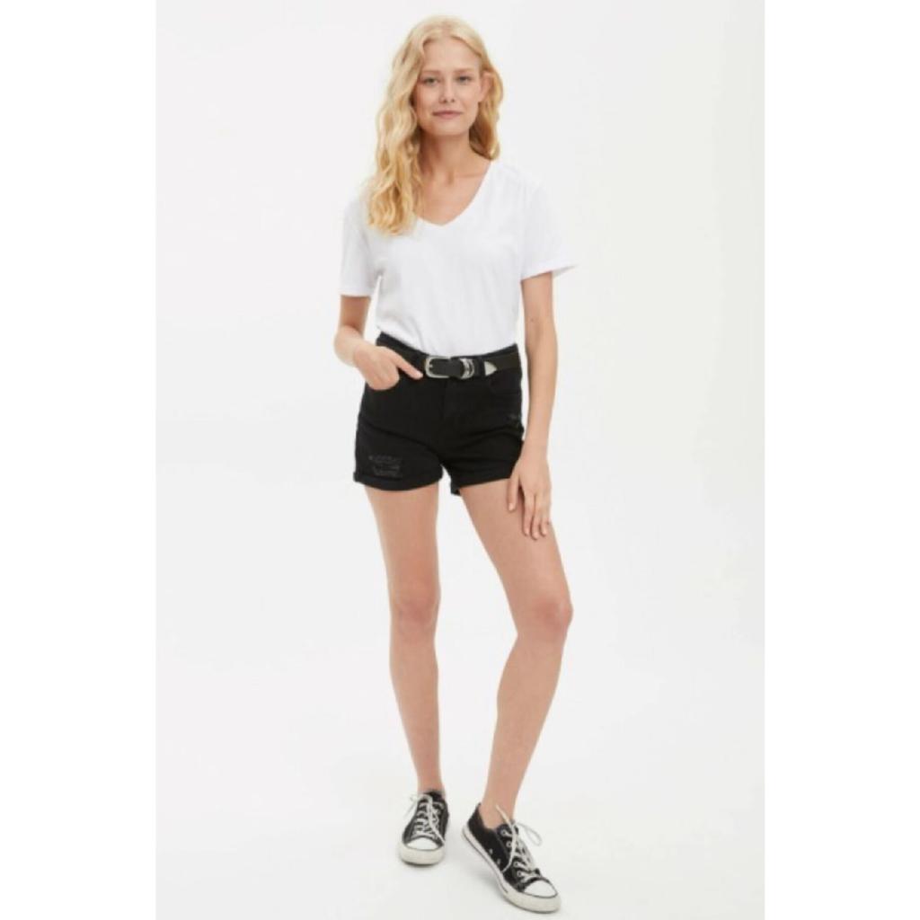 Women's Black And White V-neck 2-pack T-shirt