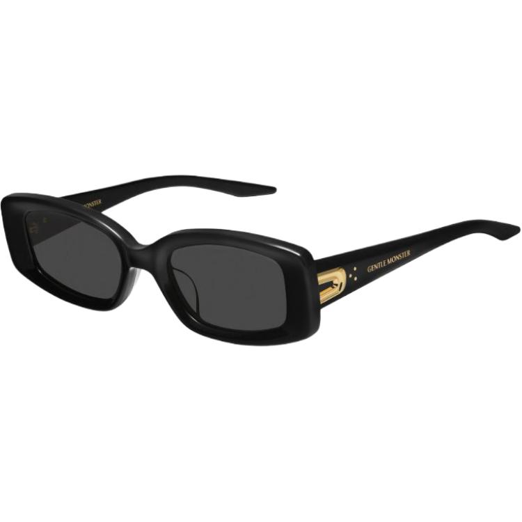 Gentle Monster Rectangular Sunglasses Women sunglasses Black ASH01 52,Black