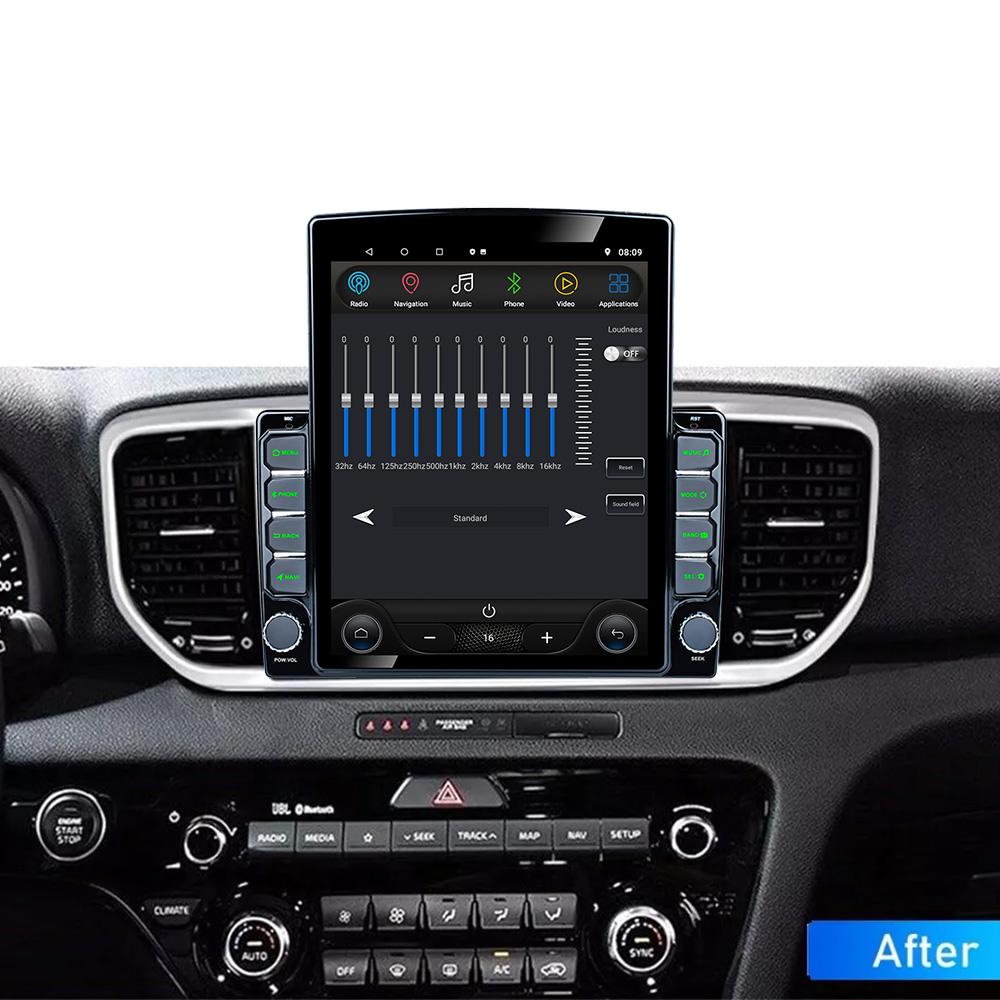 9.7" Vertical Style Tesla Screen Android Car Radio for KIA Sportage 4 KX5 2018-2021 Multimedia Player Carplay GPS Navigation