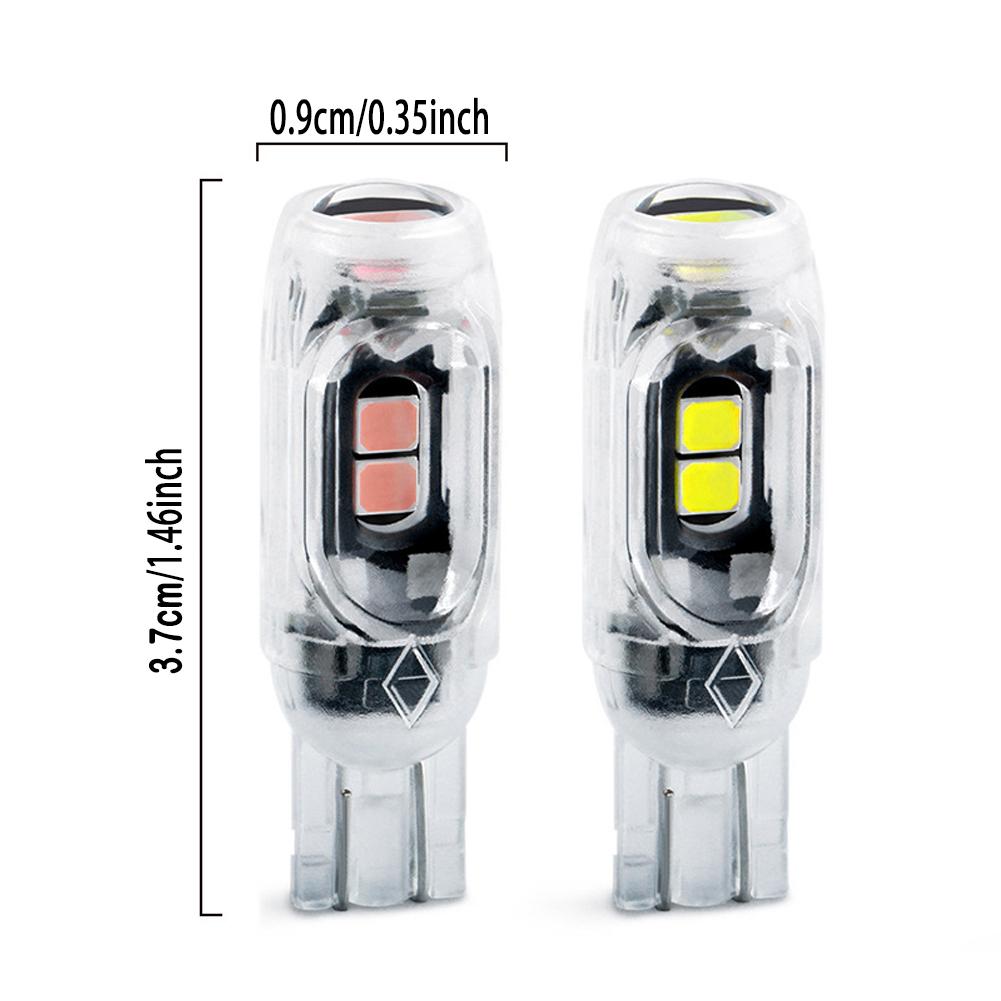 4PCS T10 Car Motorcycle Turn Light LED Signal Canbus 5SMD Beacon Gap Light Day Driving Reading License Plate Light