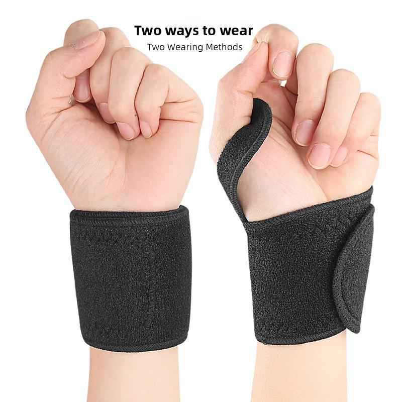 Magnet Thumb Bracer Winding Pressurized Wrist Self-adhesive Fit Warm Sports Bracer One Pair