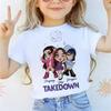 Summer Round Neck 3D K - POP Girl Group Printed Top Fashionable Casual Short Sleeved Children's Girl T-shirts