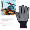 4Pcs Heat Resistant Gloves High Temperature Resistant Anti Scalding Mitts with Silicone Bumps