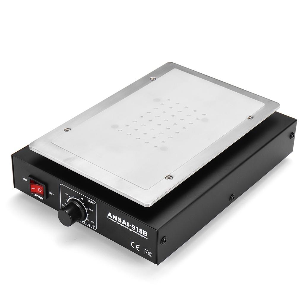 Piastra della piattaforma di riscaldamento per la rimozione del vetro della macchina per la riparazione del telefono in metallo con separatore dello schermo da 450 W per separatori dello schermo LCD