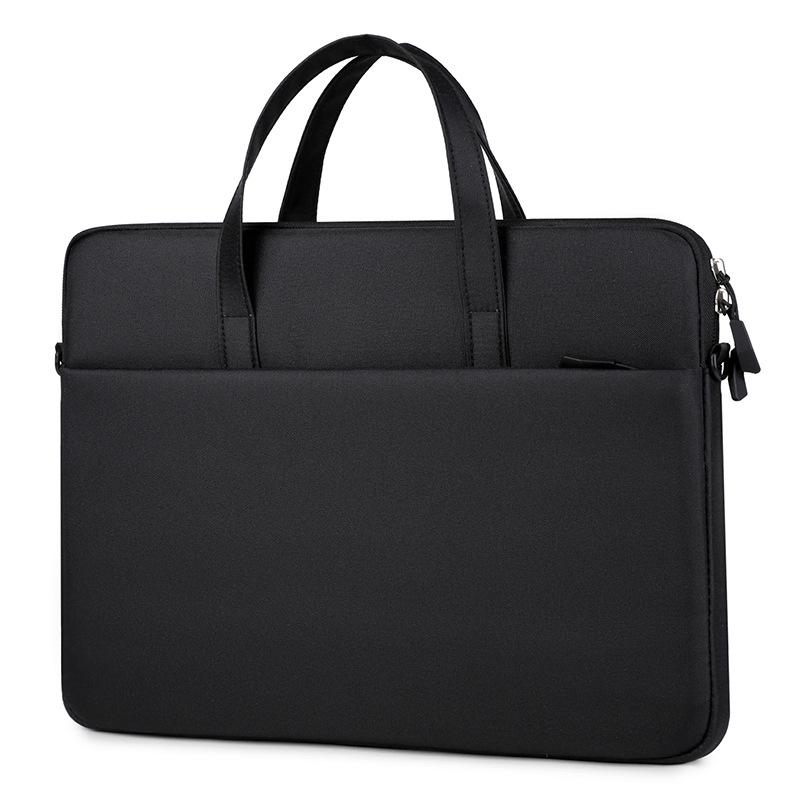 

Ultra-thin Lightweight Handheld Laptop Crossbody Bag - Professional Ultrabook Briefcase 14 inch чорний