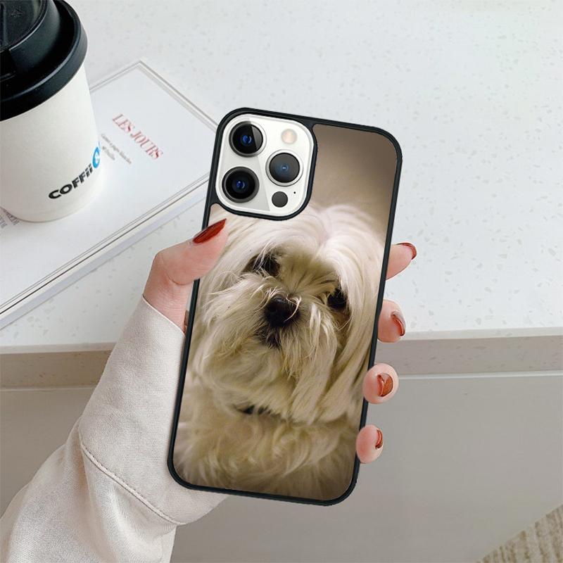 Maltese Dog Puppy Cute Phone Case For iPhone 17 Air 16 pro max 15 14 plus 12 13 Shell Cover coque