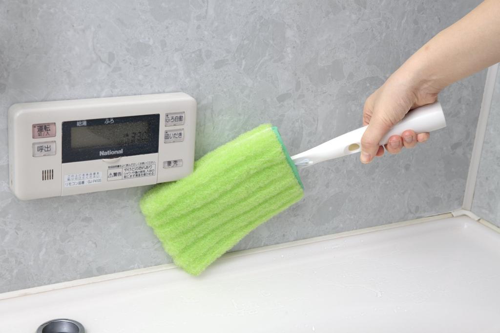 Sanko Mop Burete de Baie cu Mâner Spălare și Ștergere Curățător Lung Surpriză Verde Proaspăt BF-59