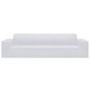 Stretch Sofa Cover 4 Seater White Polyester Jersey