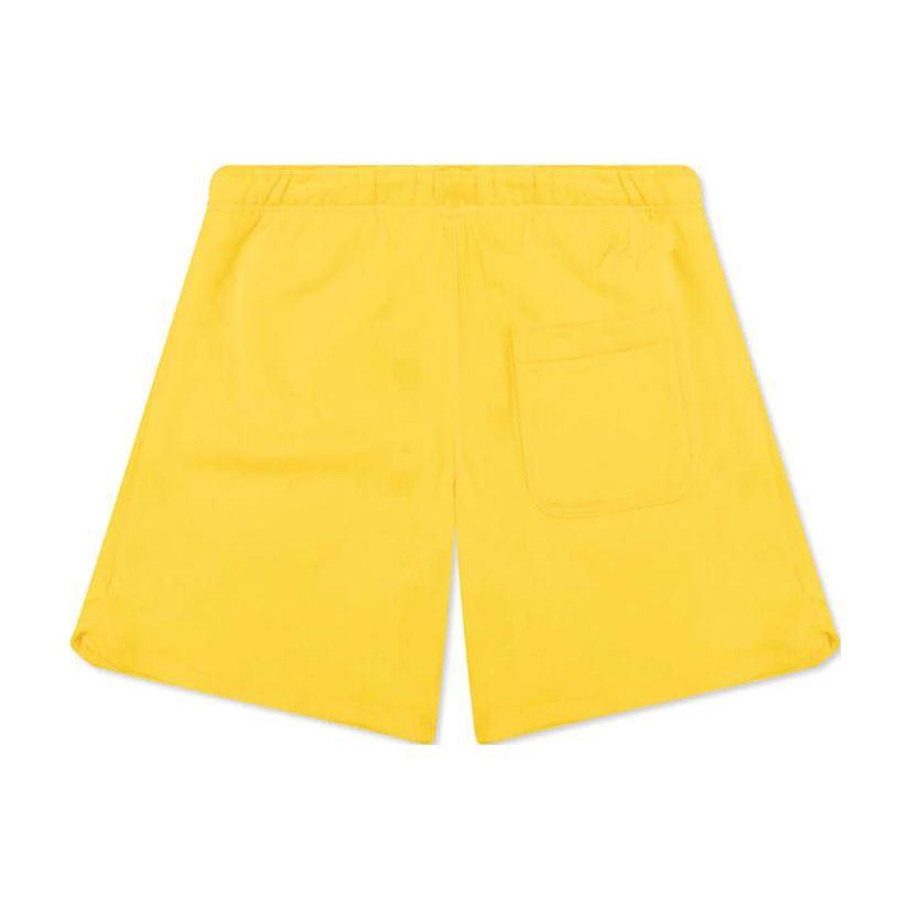 Jordan Solid Color Drawstring Straight Leg Casual Shorts Men Bottoms Yellow DA9826-719