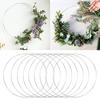 10 STÜCKE Metall Traumfänger Traumfänger Ring Makramee Bastelrahmen DIY Hochzeit Windspiel Hängende Dekorationen Zubehör 4/8/12 Zoll