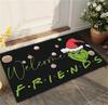 Xmas Welcome Christmas Mat Non-Slip And Washable Doormat Decoration Door Mat Entrance Rugs
