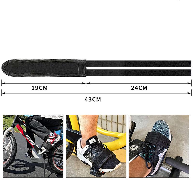 Bicycle Pedal Strap With Hook and Loop Tapes Cycling Foot Cover Fixed Bundle Anti slip Belt Adjustable Cycling Pedal Bandage