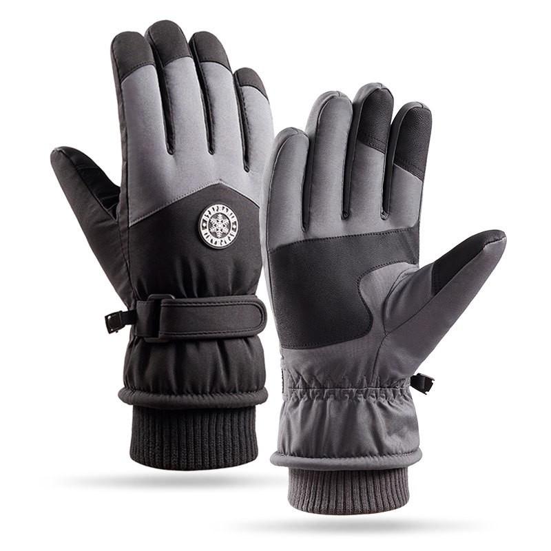 Winter Ski Gloves Men Women Thick Warm Windproof Waterproof Touchscreen Outdoor Snowboarding Cycling
