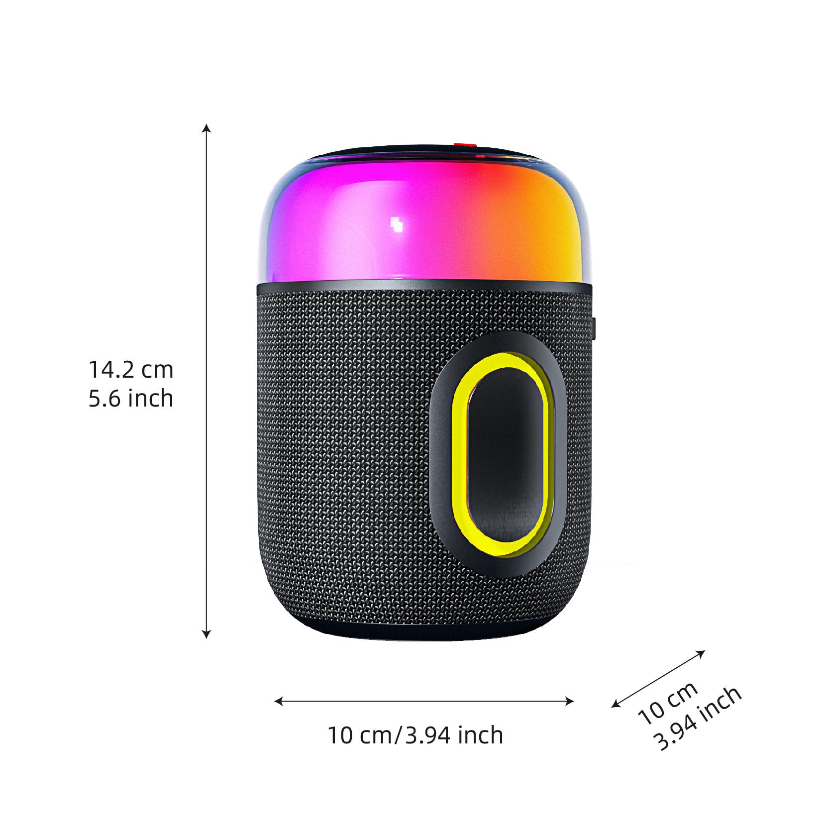 

Brand Quality 10w Powerful Bass Portable RGB Light Speaker EBS-709 Bluetooth 5.3 Wireless Music Boombox 2000mah чорний