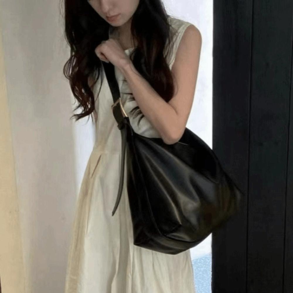 

Waterproof Fitness Training Bag Large Capacity Sports Crossbody Bag Fashion PU Shoulder Bag Gym чёрный