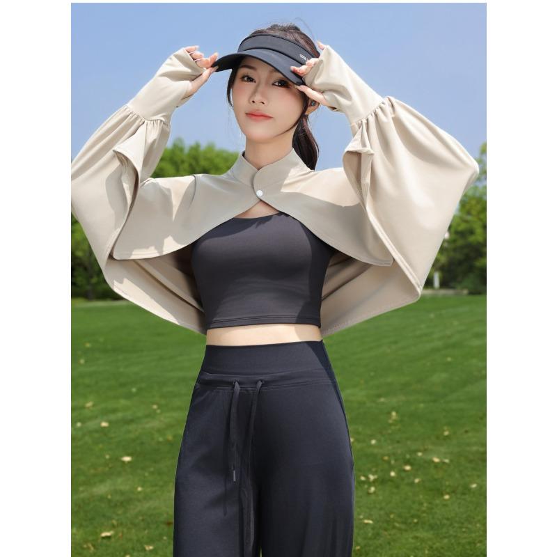 Women's Summer Loose Fit Ice Silk Sun Protection Cape with UPF 50