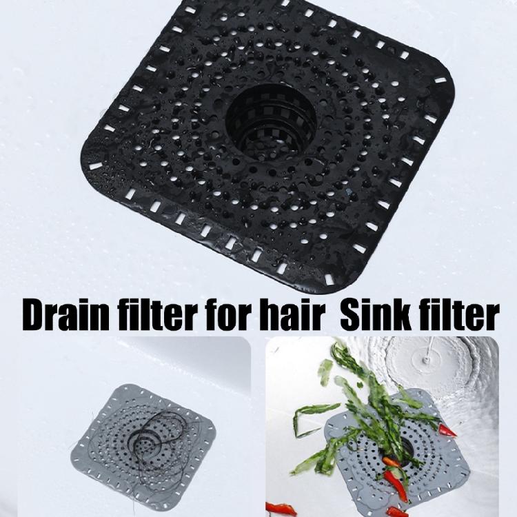 Not Clog Drain Guards Flexible Silicone Hair Catcher Reusable Strainer Odor Prevention Simple For Sink Shower Bathtubs