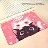 1pc Flannel Floor Mat, Outdoor Indoor Doorway Souvenir and Holiday Gift, 1pc Cute Anime Cat HD Print Doormat - Machine Washable