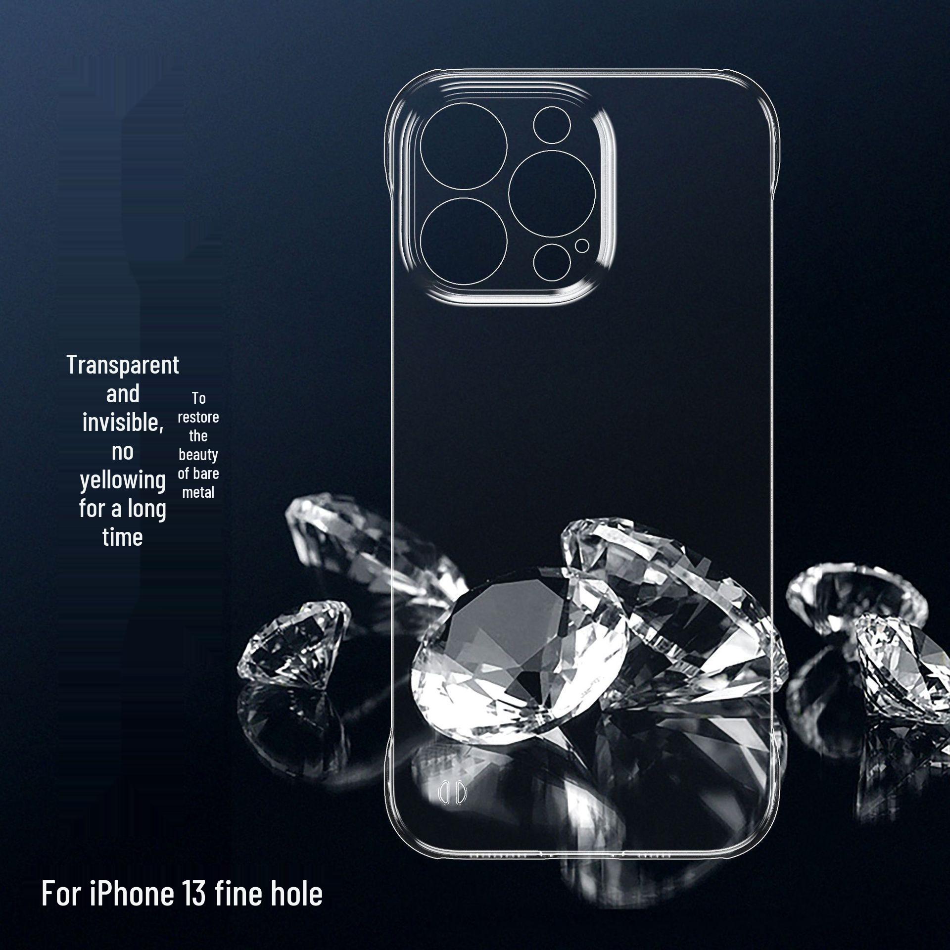 iPhone 17 Clear Frameless Protective Case for 12mini/15 Pro Max with Precise Cutouts 11 Pro Max