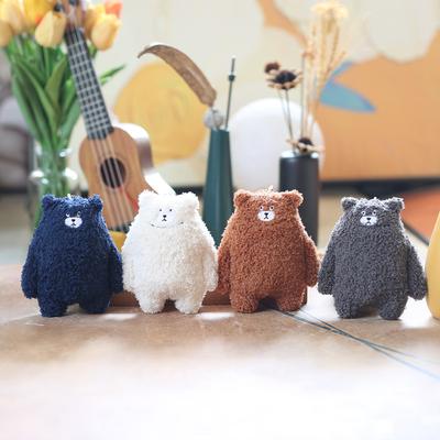 Roztomilý Roztomilý Prívesok Medveďa Plyšová Hračka Bábika Kreslená Dekorácia na Zavesenie na Školskú Tašku Kľúčenka Bábika Bábika