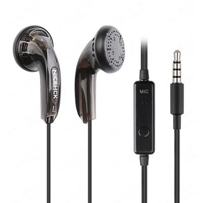 Auricolari NICEHCK Traceless driver dinamico Cablati Diaframma in PET 1DD Cavo in rame incluso Chiamate con microfono Tipo classico a canale Semplici e classici