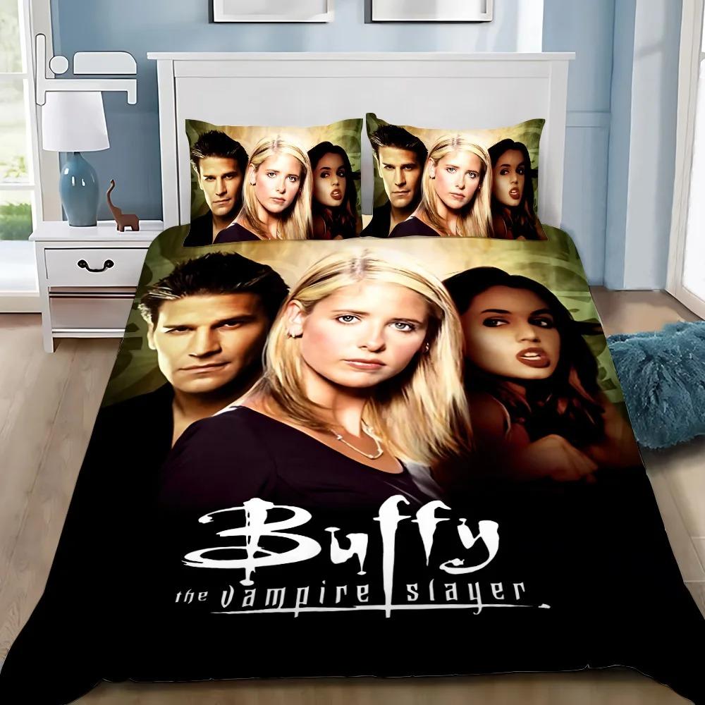 Povlak na peřinu Povlak na polštář Sada povlečení Buffy the Vampire Slayer Dospělý Chlapec Dívka Dekorace do ložnice Dětský dárek Jednolůžko Dvojlůžko Velký