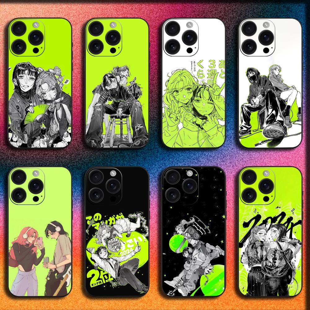 The Green Yuri Guy KiniOto Manga Phone Case For iPhone 16,15,14,13,12,11,Pro,XS,Max,XR,Plus,E,Mini Soft Black Cover