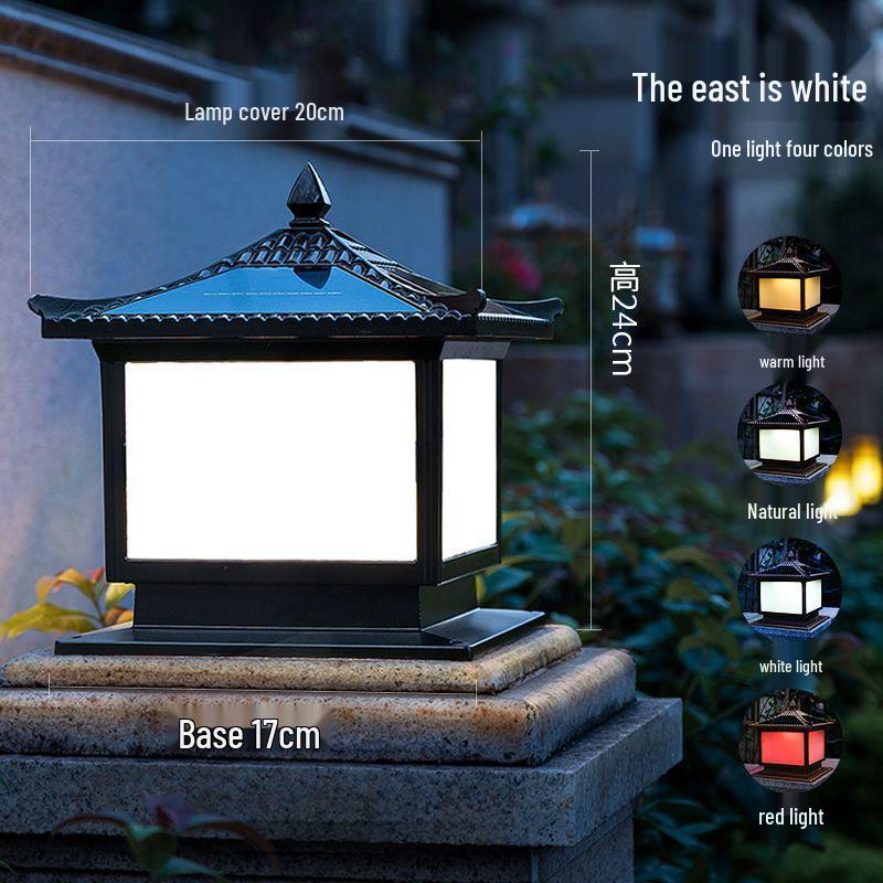 

Waterproof Solar Pillar Light for Outdoor Gardens, Courtyards, Villas, Fences, and Gates