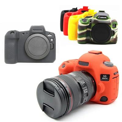 Canon EOS R50 R 90D T8i 250D 5D Mark III IV 6D II 6D2 5D3 5D4 1300D 800D SL3 T7i T6 için Silikon Kılıf Kapağı DSLR Kamera Çantası