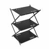 Storage Shelf with Bag Collapsible Shelving Organizer Sturdy for Backyard