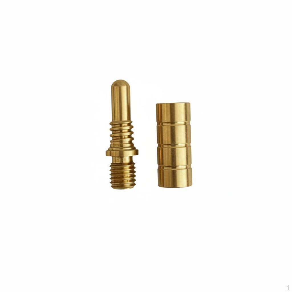 Cue Butt Cap Brass Extension Connector Threaded Sports Accessory for Billiards Table,