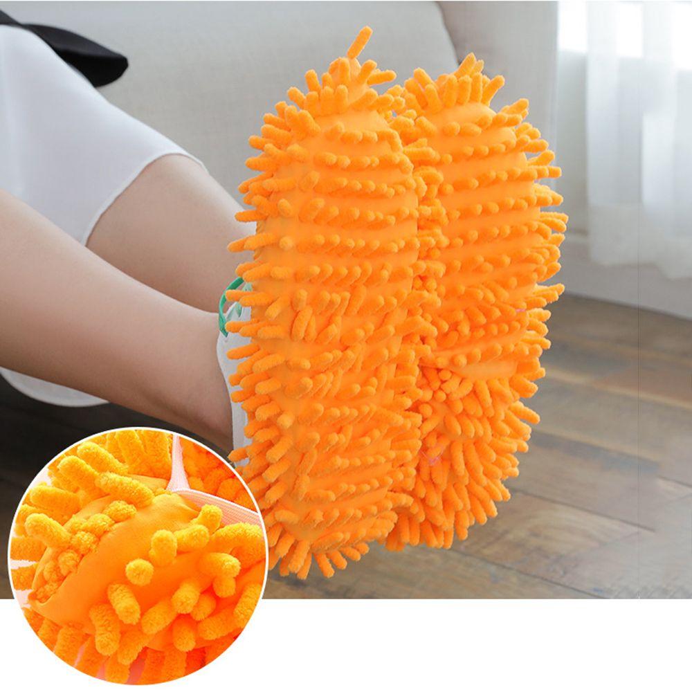 Haushaltswerkzeug Schnelle Wasseraufnahme Chenille Wischschuhe Hausschuhe Reinigungstuch Bodenstaub