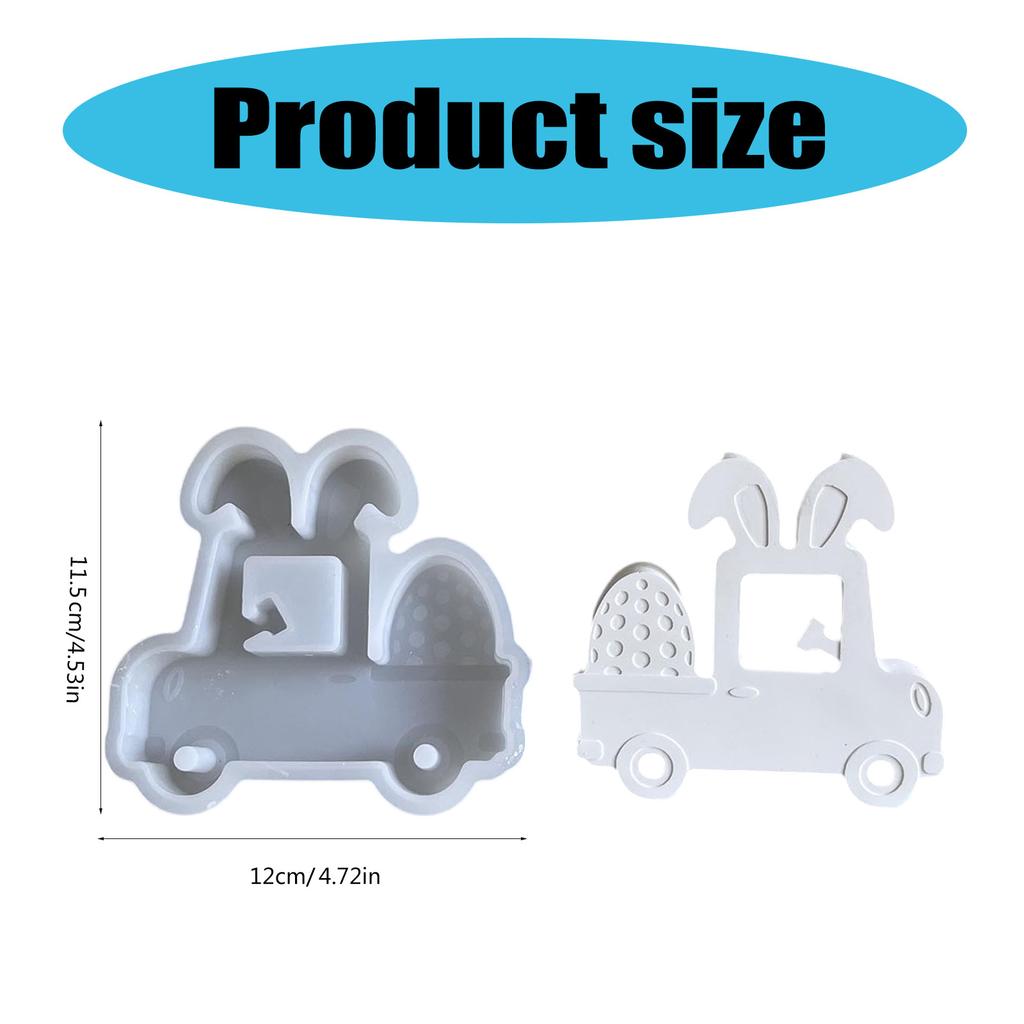 Home Decoration Mold Silicone Ornaments Making Mould Eggs Transport Truck Shaped Gypsum Mould Jewelry Crafting Tool