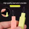 Dual-Ended Needle Threader & Seam Ripper: Portable Stitch Picker and Cutter Tool.