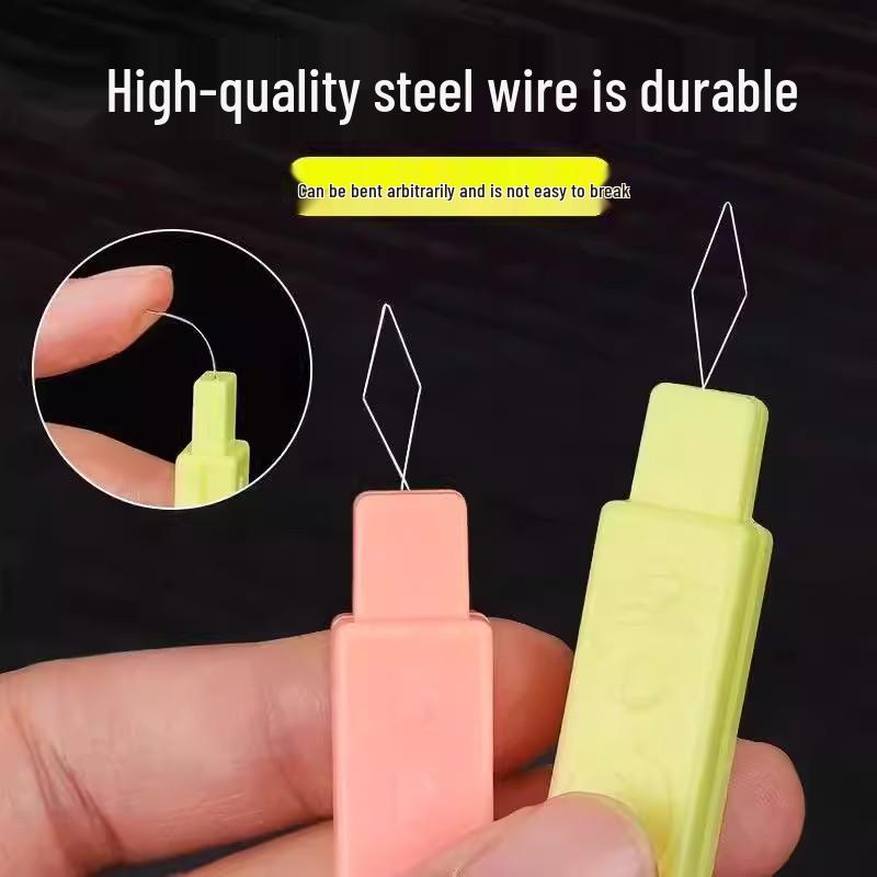 Dual-Ended Needle Threader & Seam Ripper: Portable Stitch Picker and Cutter Tool.