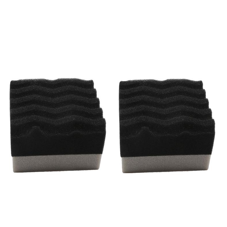 2Pcs Car Tire Shine Applicator Pads Auto Wheel Wax Detailing Cleaning Sponge Tire Shinning Tools