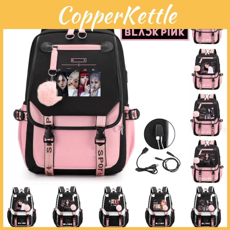 Unisex Blackpink Lisa Inspired Starry Sky Backpack Oxford Cloth Casual Travel Bag