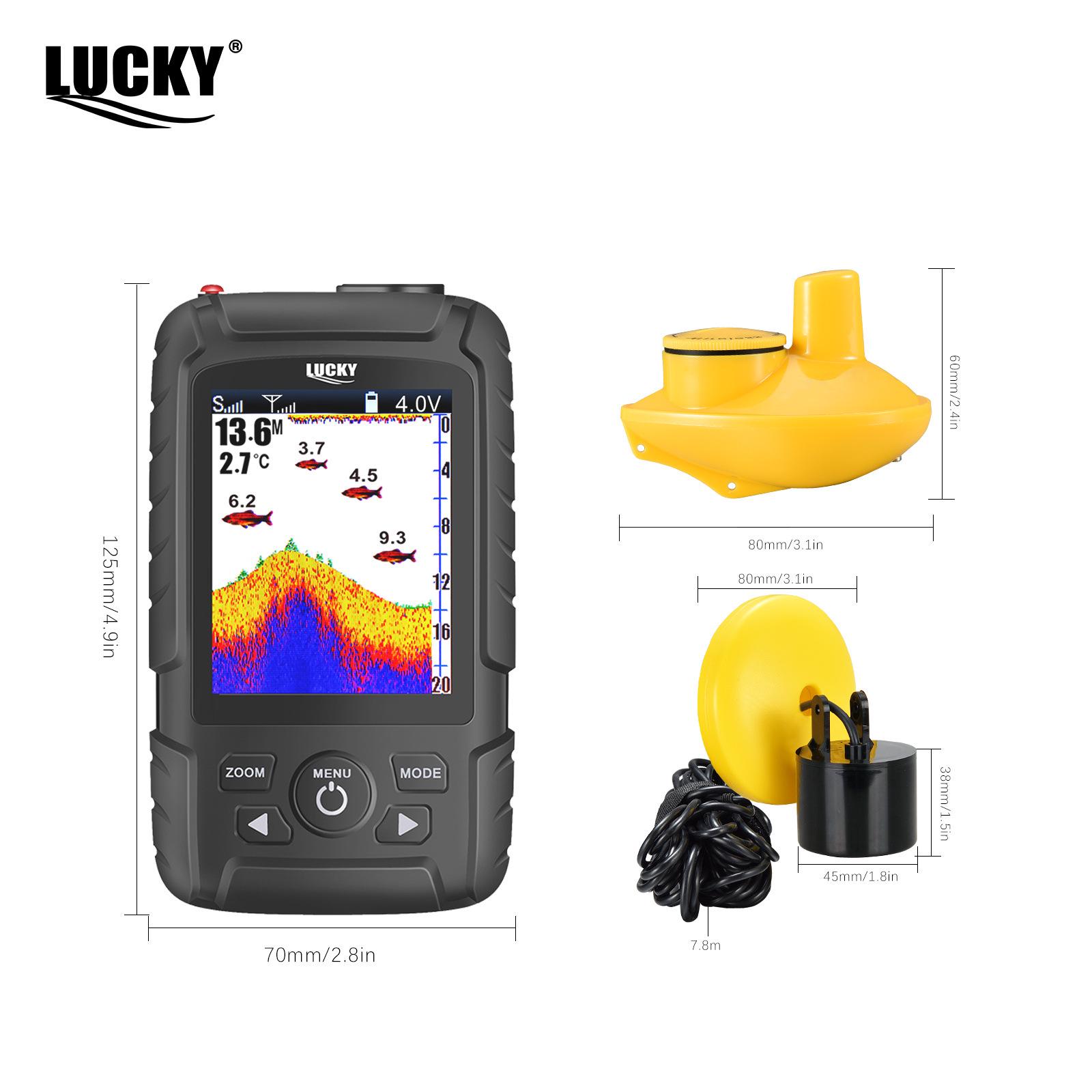 

LUCKY Умный Эхолот Проводной/Беспроводной Эхолот для Рыбалки чёрный