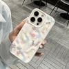 Simple Floral Collage Phone Case For iPhone 17 16 15 14 13 12 11 Pro Max 14 15 Plus 17Air Wrinkle Wave Soft Silicone Drop Cover