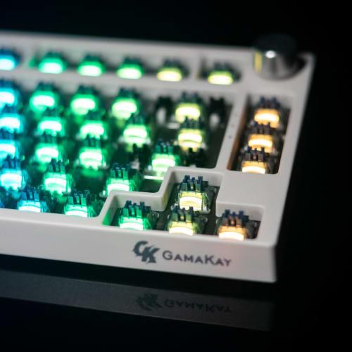 GK GAMAKAY Pegasus Quiet Keyboard Switches, 5-Pin Tactile Switches, Pre-Lubricated, Custom Switch Set with Dustproof Stems, Compatible with MX Mechani