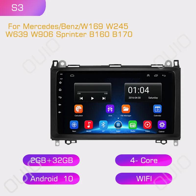 2din Car Radio Multimedia Player Carplay Auto GPS Navi For Mercedes Benz B200 Sprinter W906 W639 AB Class W169 W245 Viano Vito