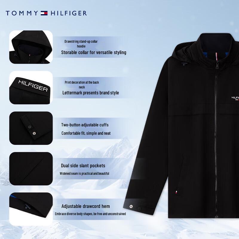 Tommy Hilfiger Men's Fall 2025 Stowable Hood Softshell Jacket