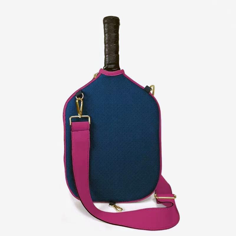 Neoprene Peak Racket Cover Side Waterproof Peak Racket Protection Bag Tennis Shoulder Bag 31*24cm