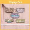 Creative And Fun Cartoon Style Alphabet Collection Metal Alloy Brooch Set For All
