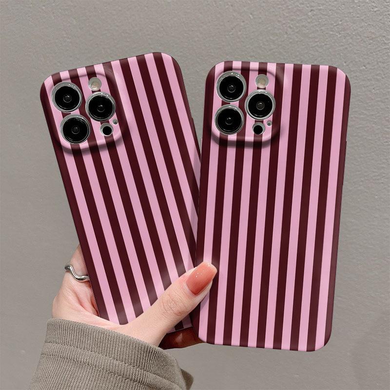 Vertical Stripes Phone Case For Redmi Note 14 13 12 Pro Plus 9A A3 Glossy Hard PC Shockproof Bumper Back Cover Coque