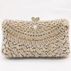 Carteras de Noche Transparentes con Pedrería Bolsos de Noche Blancos de Cristal para Mujer Carteras de Diamante para Mujer Bolso de Mano para Fiesta de Boda de Novia