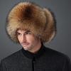 Fox Hair Hat, Male Raccoon Hair, Warm Ear Protection, Winter Cotton Hat, Cold-proof Fur Hat for the Elderly