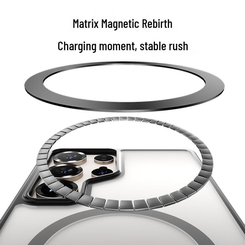 Samsung Galaxy S25 Serie Magnetische Mattierte Armor Handyhülle