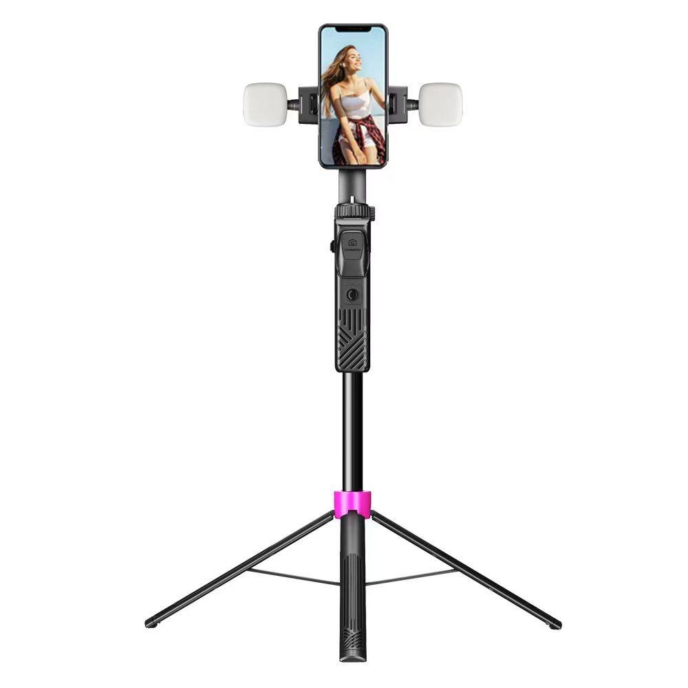 New Selfie Stick Tripod with Anti-Shake Technology,Floor-Standing Phone Stand for Perfect Selfies,Universal Live Streaming Stand